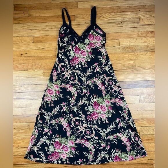 Oscar De La Renta Pink Label Floral Maxi Slip dress Size Medium - Picture 3 of 9